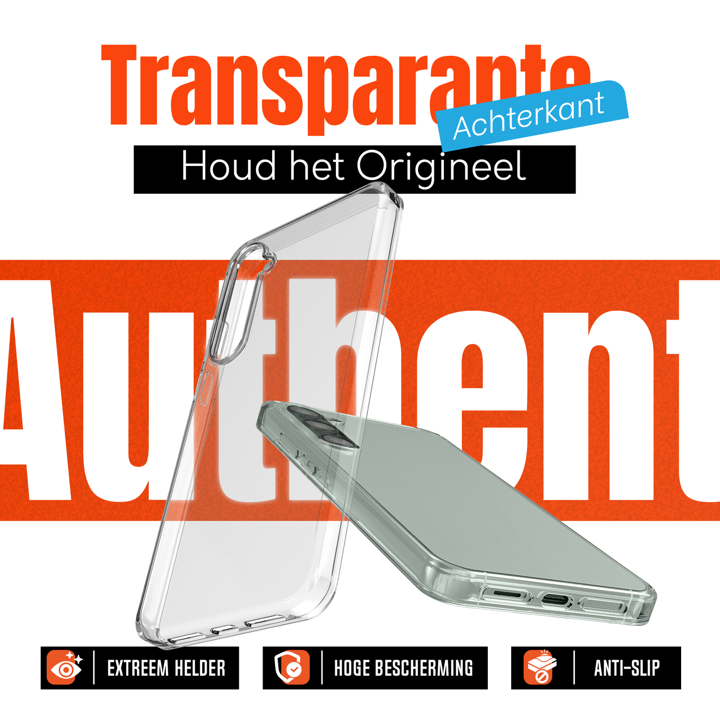 Samsung A56 Hoesje Transparant + 2x Screenprotector – Anti-Shock Beschermset