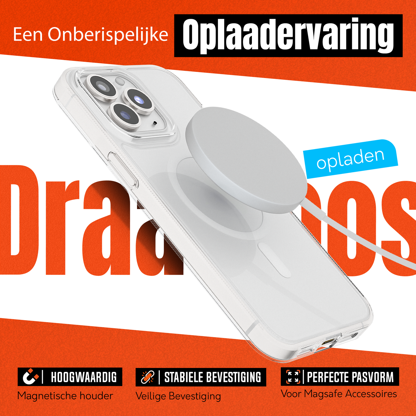 My Case Transparant MagSafe Hoesje voor iPhone 12 Pro Max – Slank, Sterk & MagSafe-Klaar
