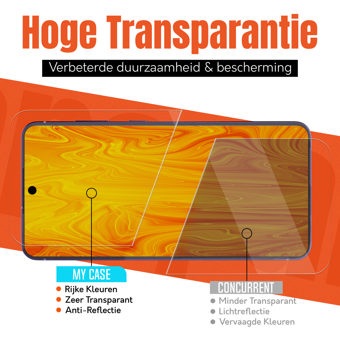 My Case 9H Gehard Glas Screenprotector voor Samsung Galaxy S24 Plus