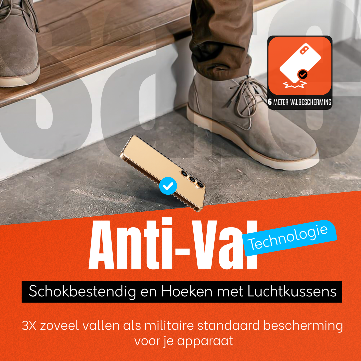My Case Transparante Hoes voor Samsung Galaxy S24 – Langdurig Helder