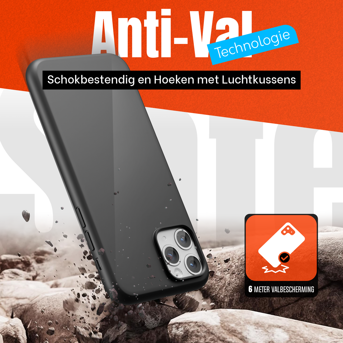 My Case Combo: Zwarte Siliconen Hoes met 2 Screenprotectors voor iPhone 11 Pro Max – Extra Veiligheid