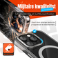 iPhone 16 Pro Hoesje – Transparant MagSafe Case met Metalen Stand & Oranje Button