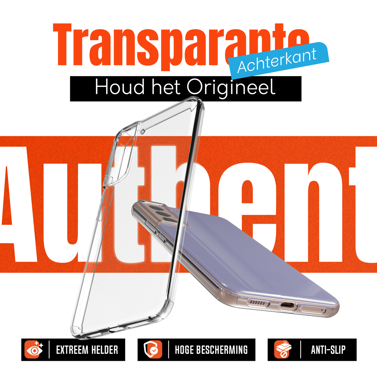 My Case Combo: Transparante Hoes met 2 Screenprotectors voor Samsung Galaxy S21 – Extra Veiligheid