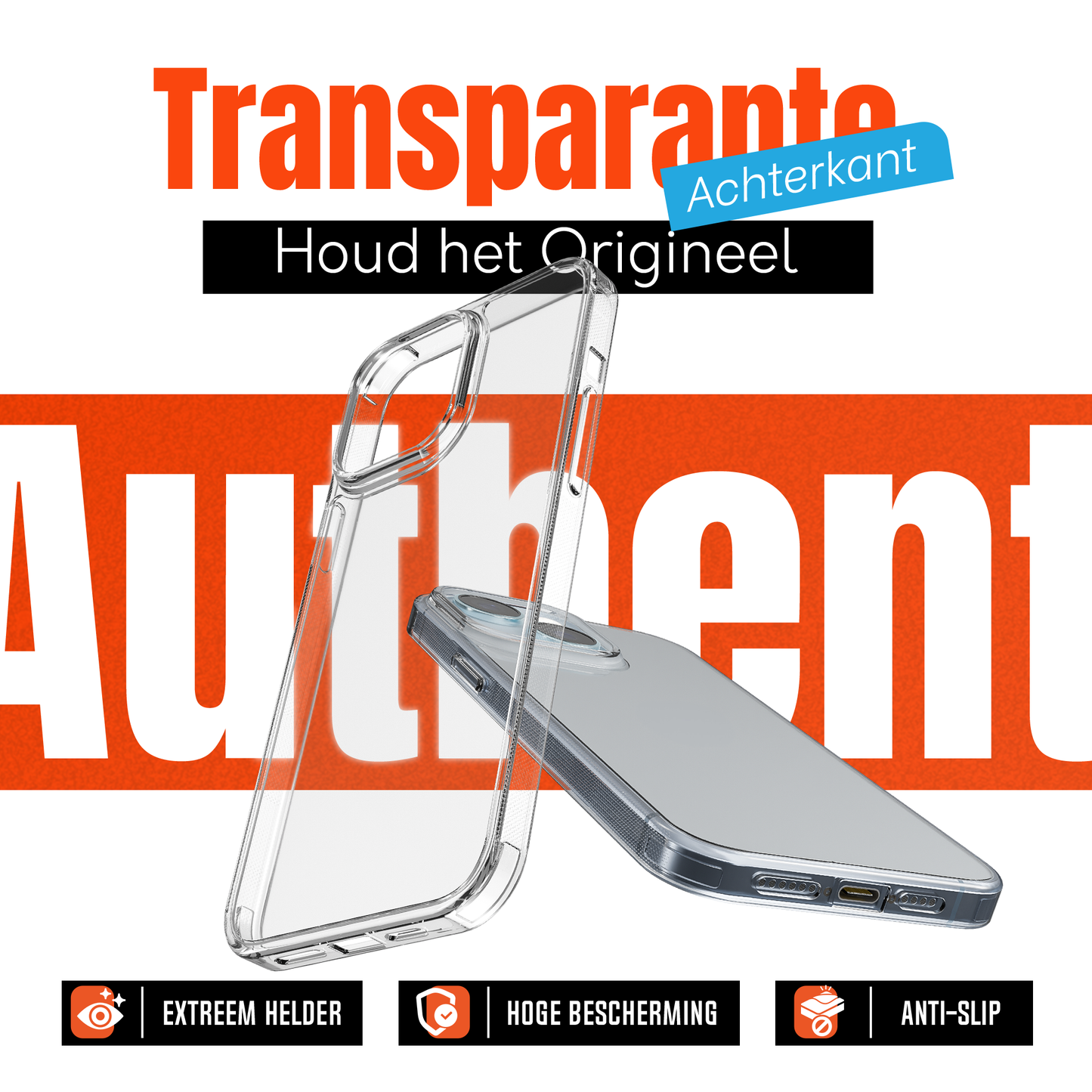 My Case Combo: Transparante Hoes met 2 Screenprotectors voor iPhone 13/14 – Extra Veiligheid