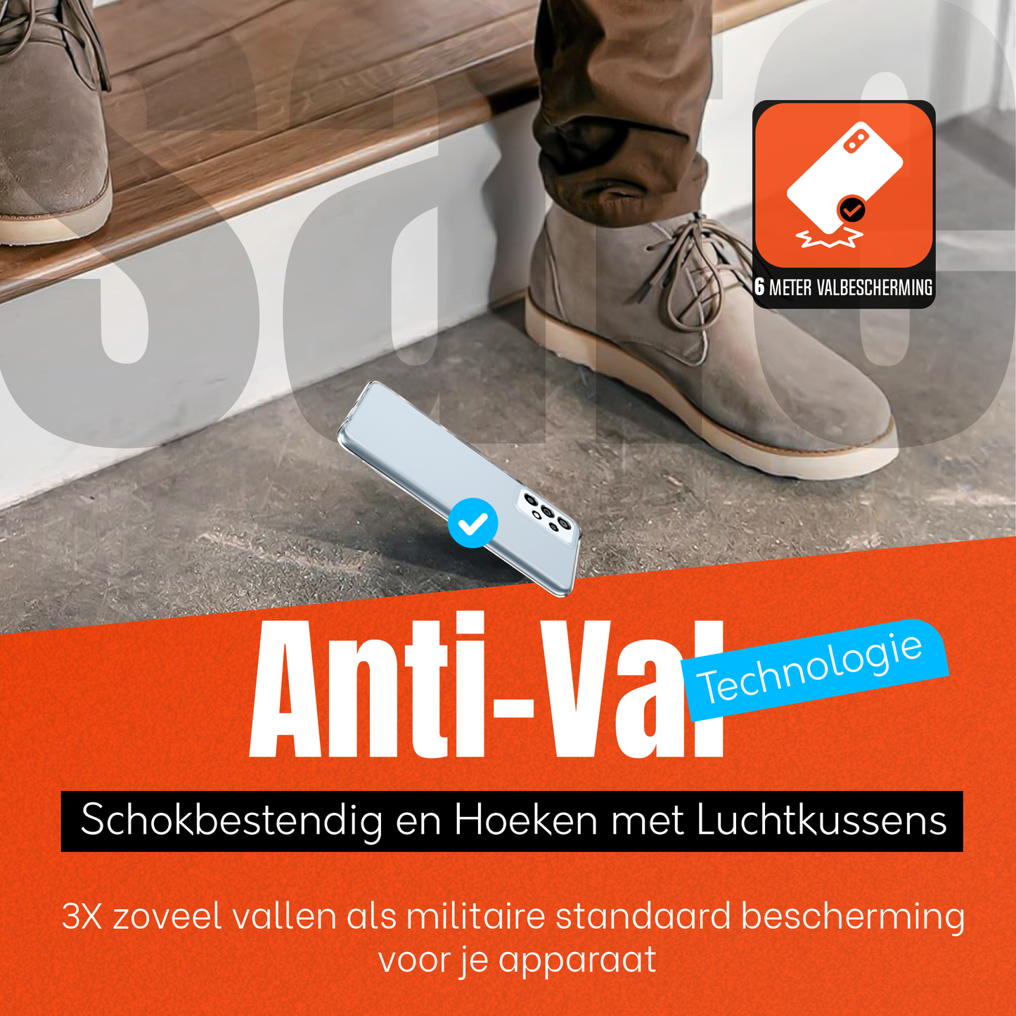 My Case  Transparante Hoes voor Samsung Galaxy A53 – Langdurig Helder