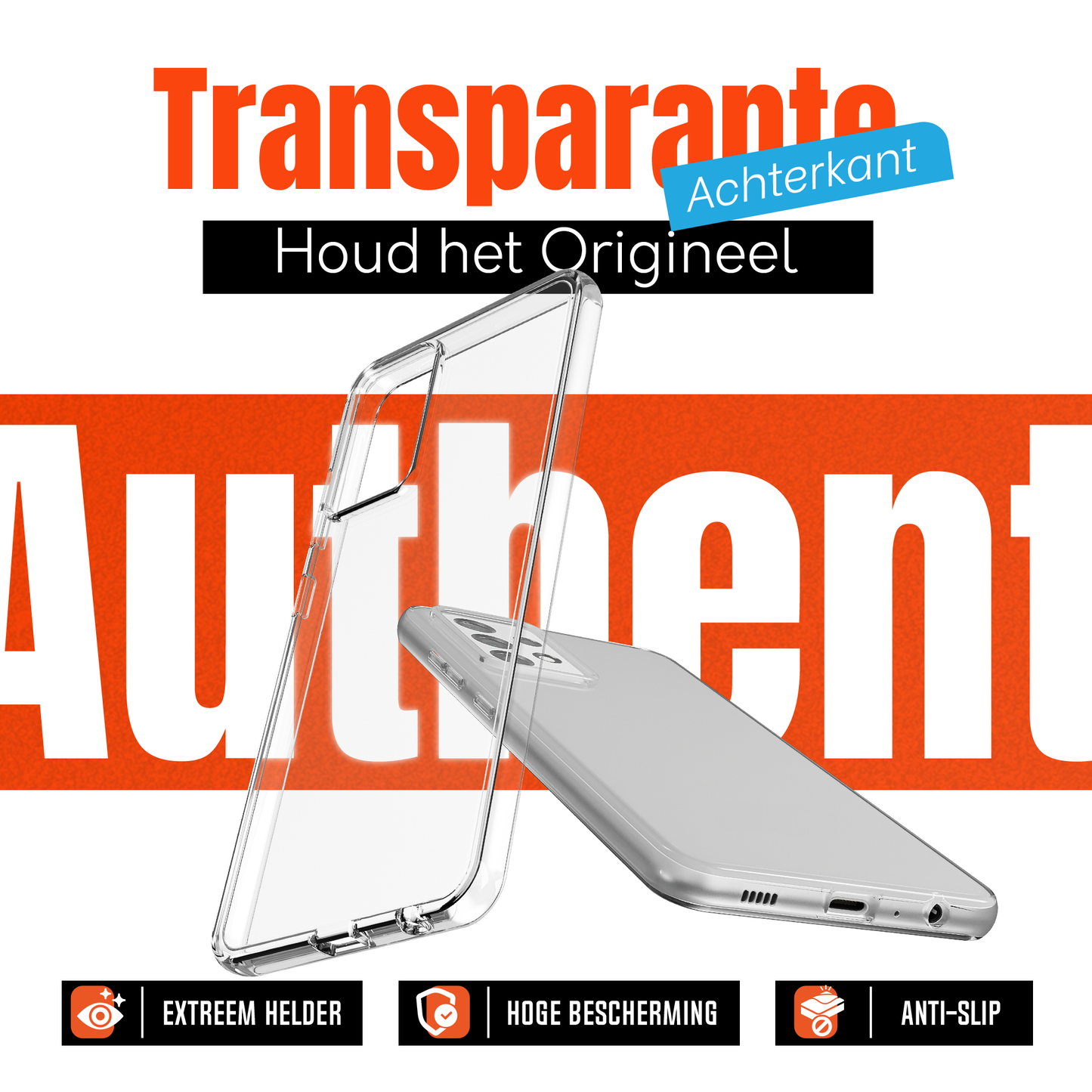 My Case Combo: Transparante Hoes met 2 Screenprotectors voor Samsung Galaxy A52 – Extra Veiligheid