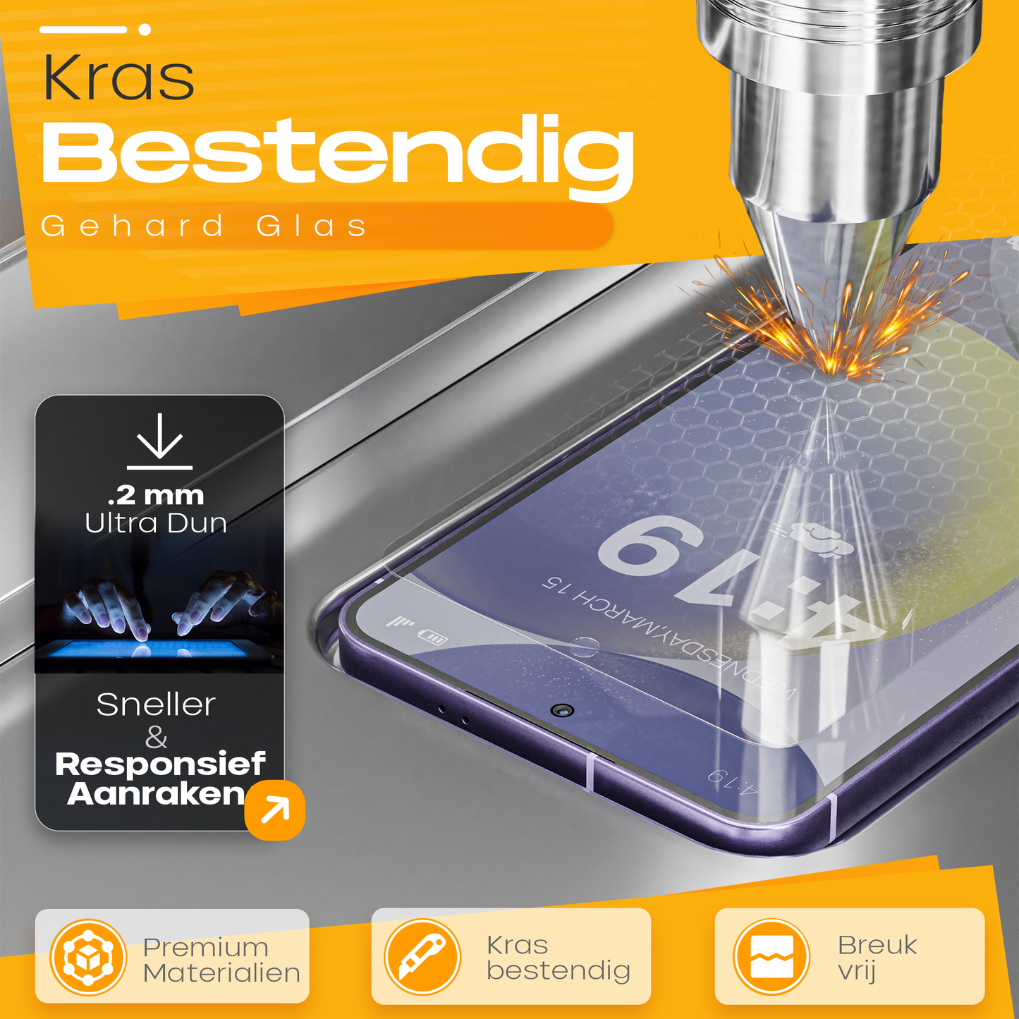 Samsung S24+/S25+ Screenprotector – 2x Gehard Glas Beschermfolie | Tempered Glass