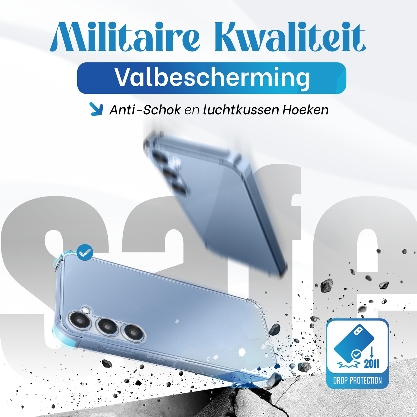 iTech Bumper Hoesje voor Samsung Galaxy S23 FE – Slank, Schokbestendig & Beschermend