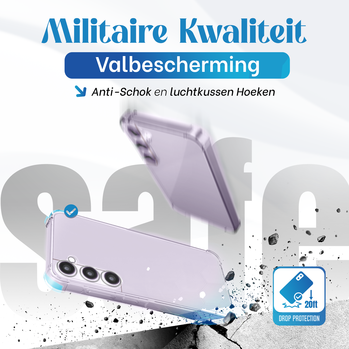 iTech Bumper Hoesje voor Samsung Galaxy S21 FE – Slank, Schokbestendig & Beschermend