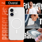 My Case Transparant MagSafe Hoesje voor iPhone 16 plus – Slank, Sterk & MagSafe-Klaar