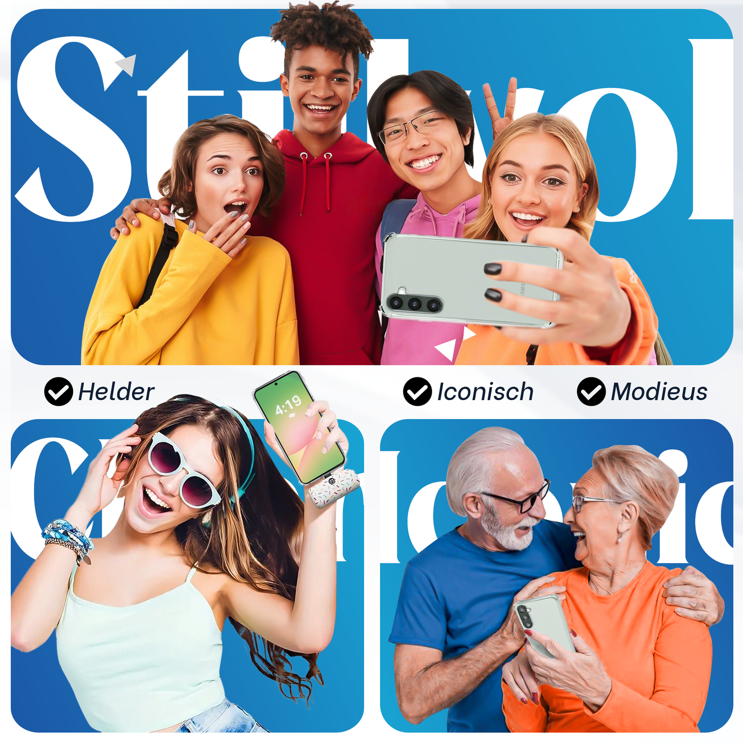 Samsung A56 Hoesje – Transparante Siliconen Shockproof Case