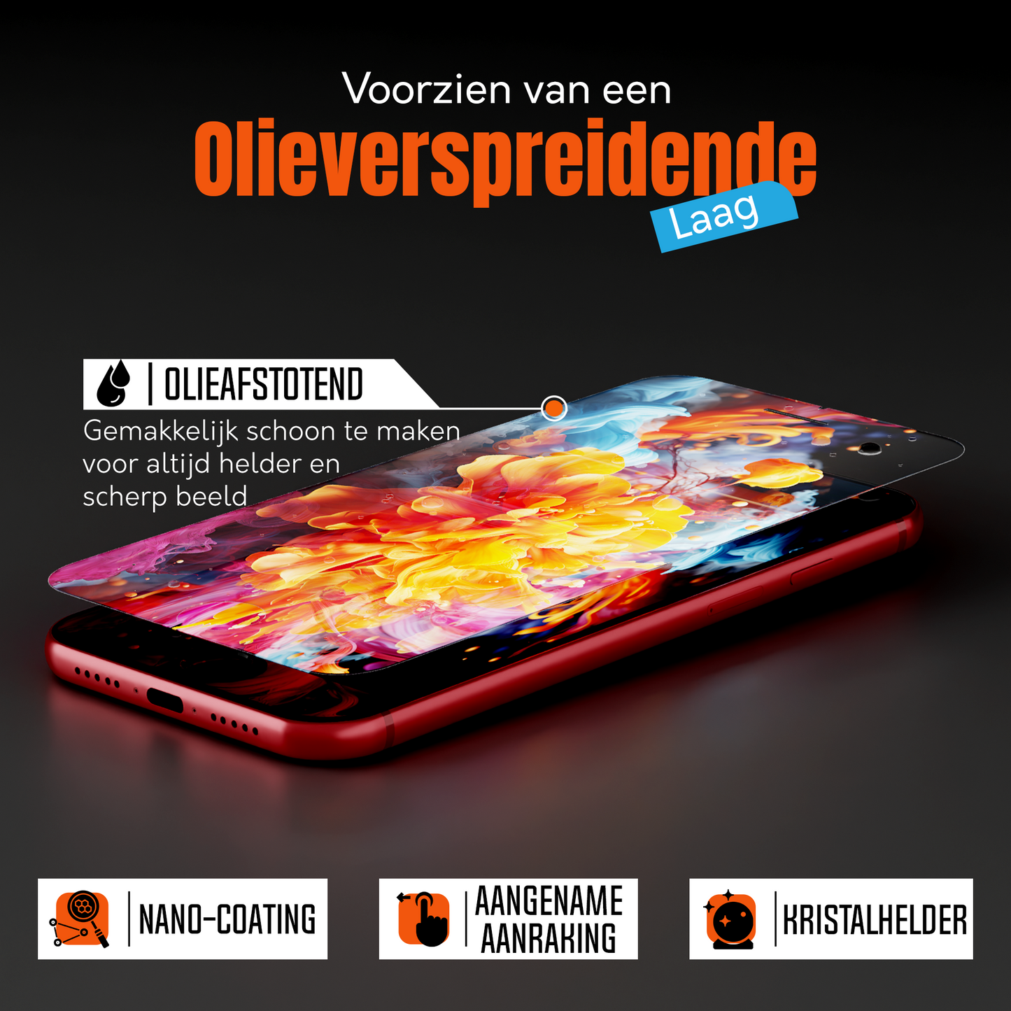 My Case 9H Gehard Glas Screenprotector voor iPhone SE 2022/2020/8/7