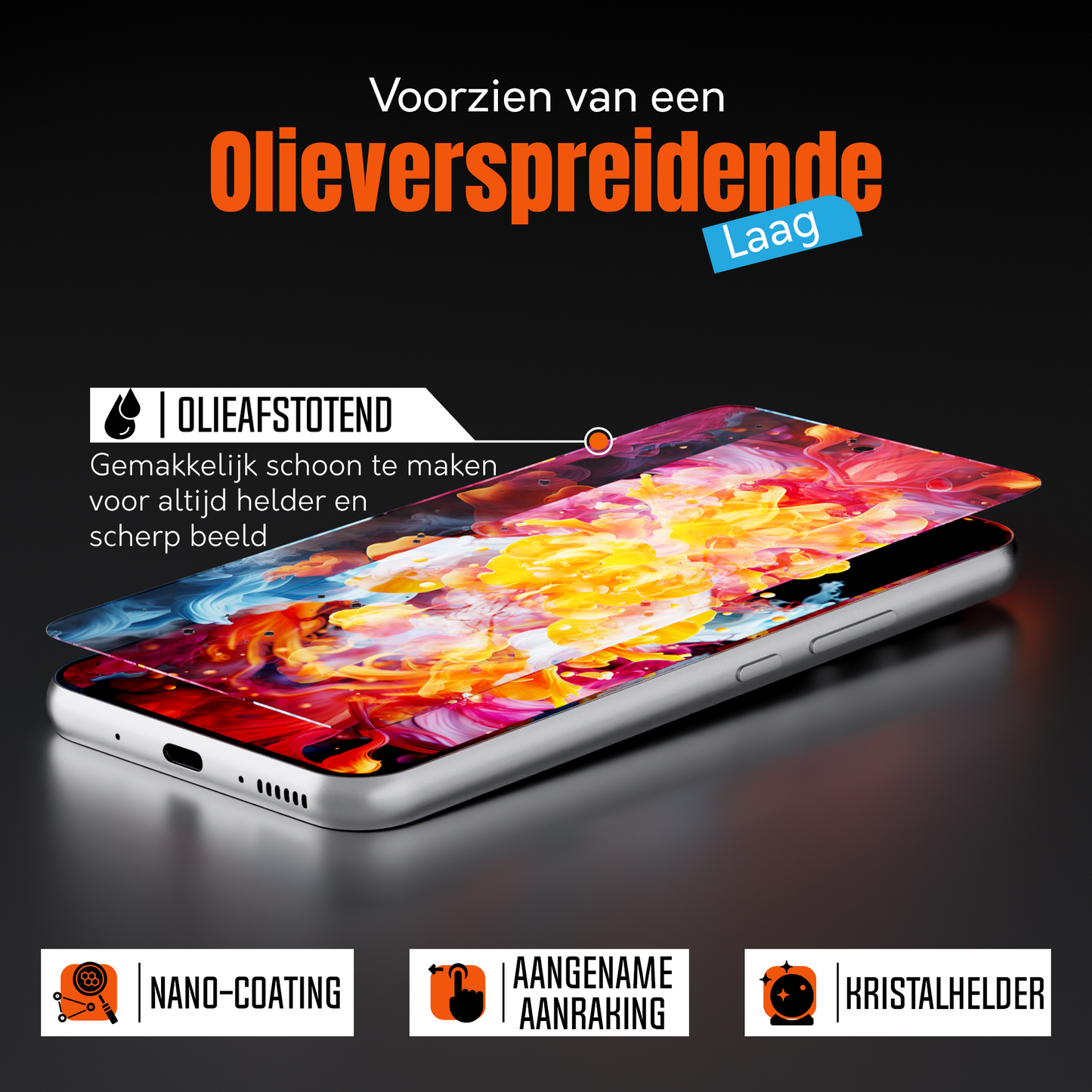 My Case 9H Gehard Glas Screenprotector voor Samsung Galaxy S24 FE