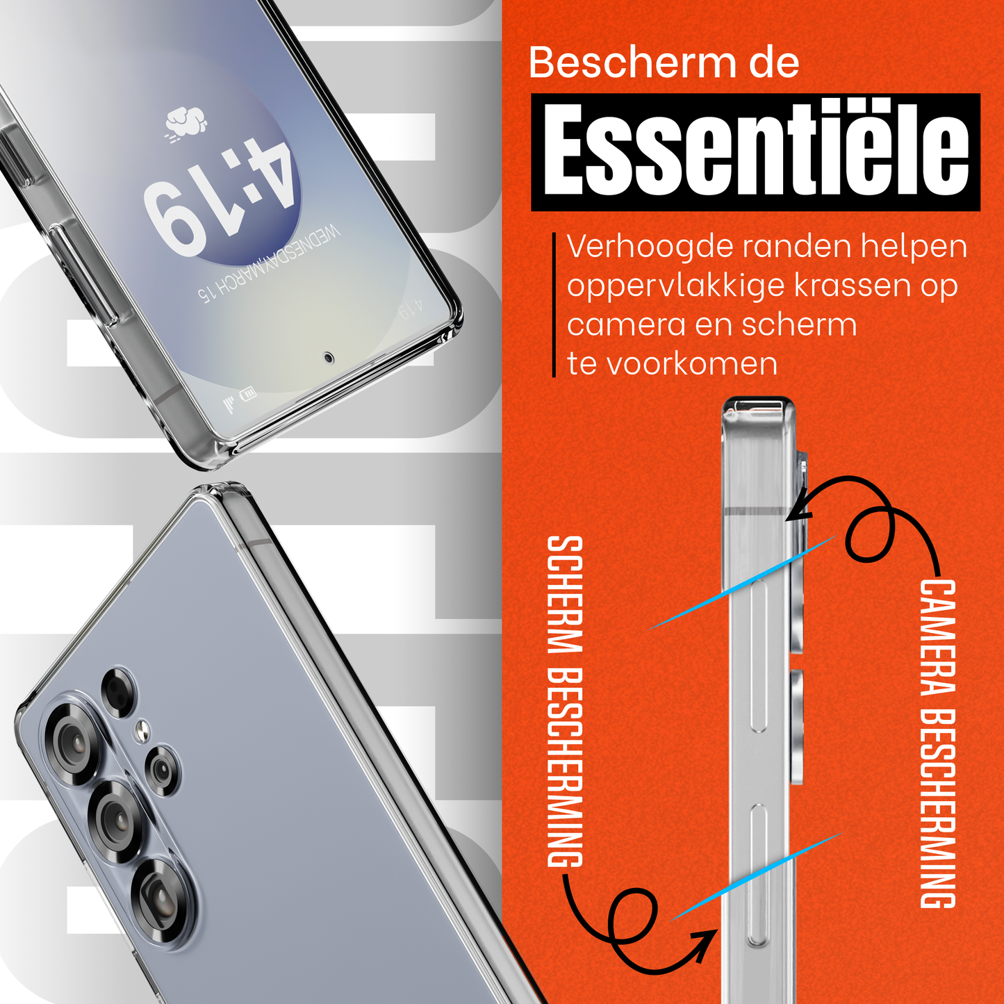 My Case Transparante Hoes voor Samsung Galaxy S25 Ultra – Langdurig Helder