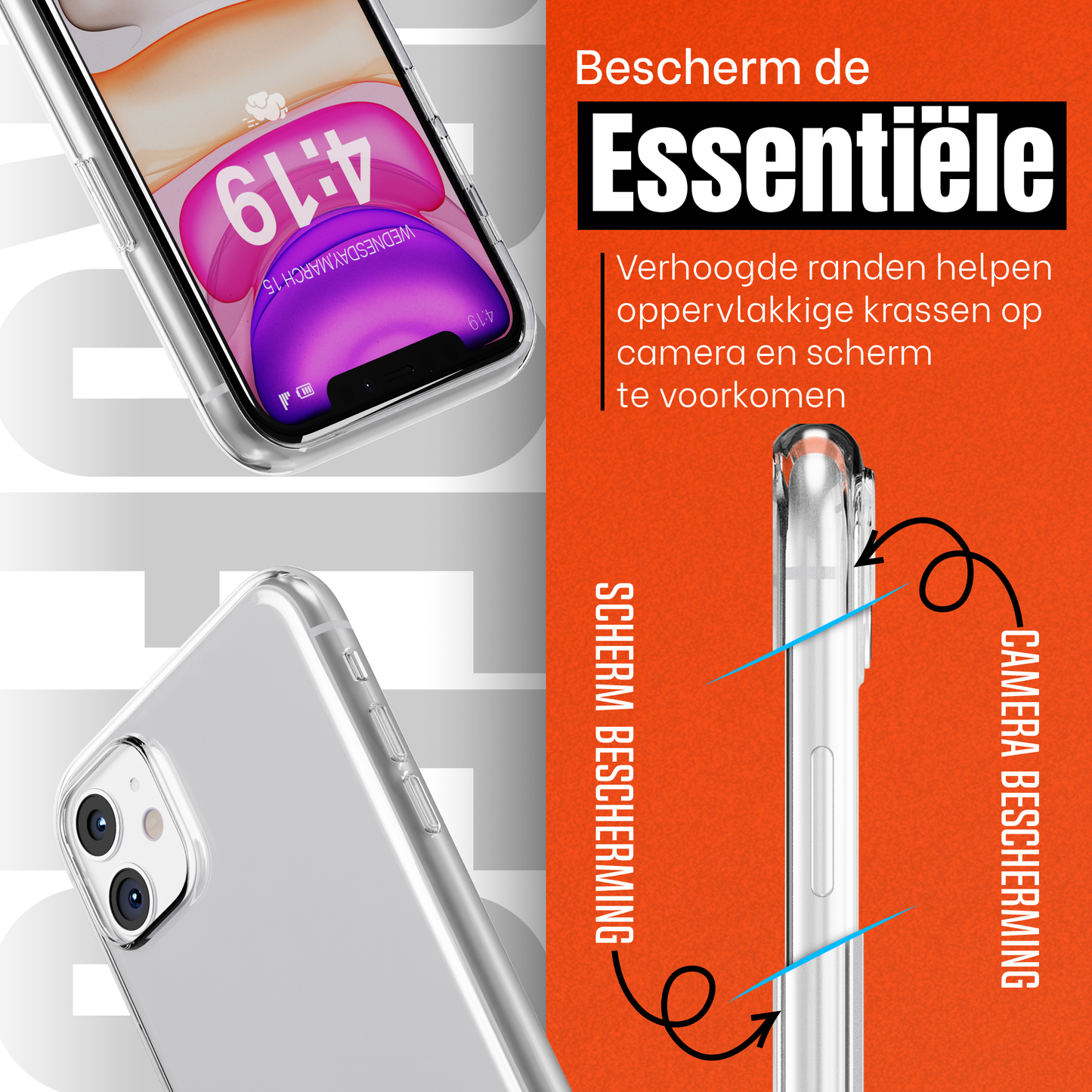 My Case Transparante Hoes voor iPhone 11 – Langdurig Helder