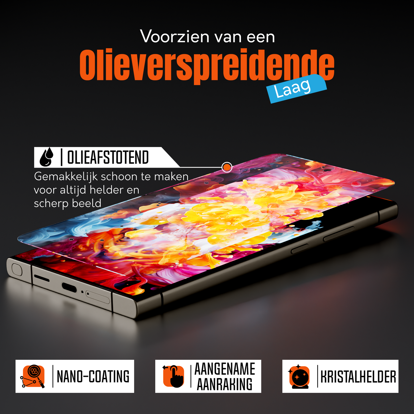 My Case 9H Gehard Glas Screenprotector voor Samsung Galaxy S24 Ultra