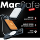 2-in-1 Black Transparent MagSafe Case with Phone Stand and Camera Lens Protector for iPhone 15 Plus
