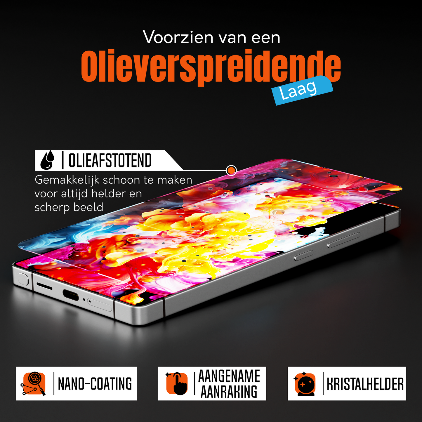 My Case 9H Gehard Glas Screenprotector voor Samsung Galaxy S25 Ultra
