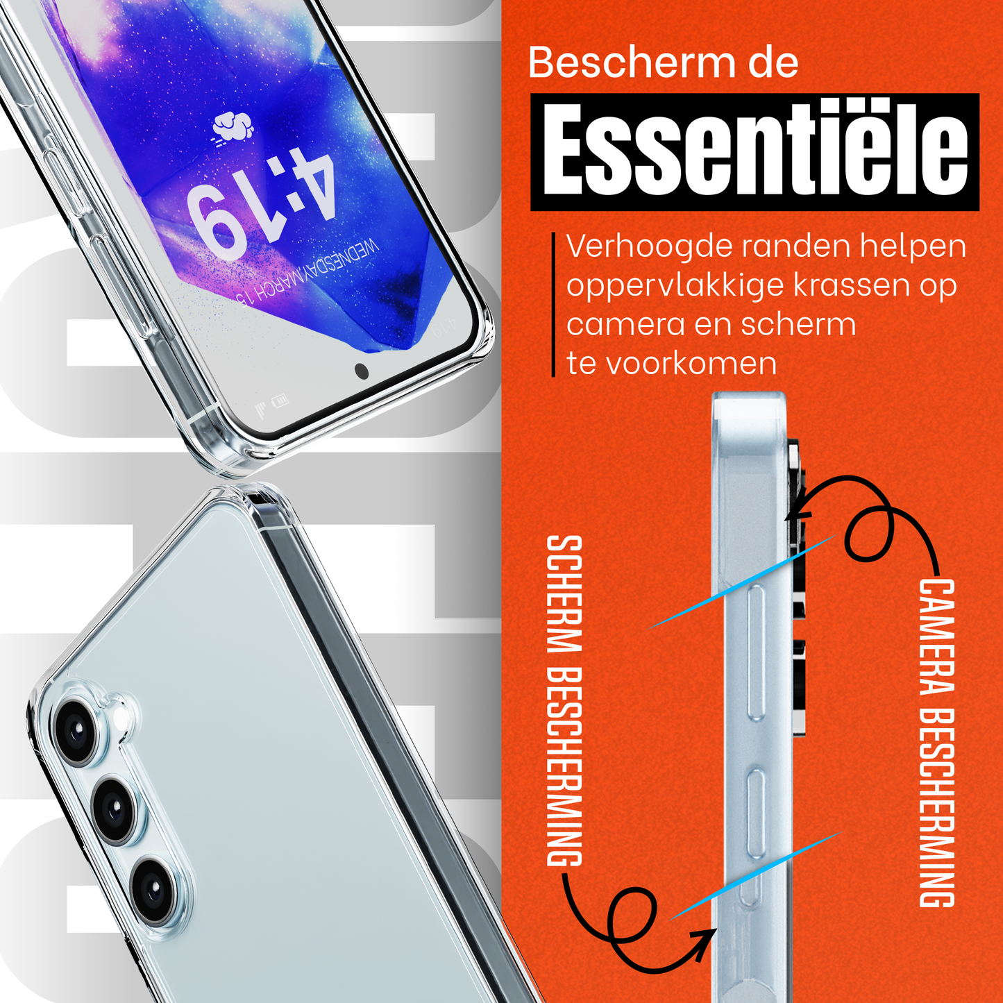 My Case Transparante Hoes voor Samsung Galaxy A55 – Langdurig Helder