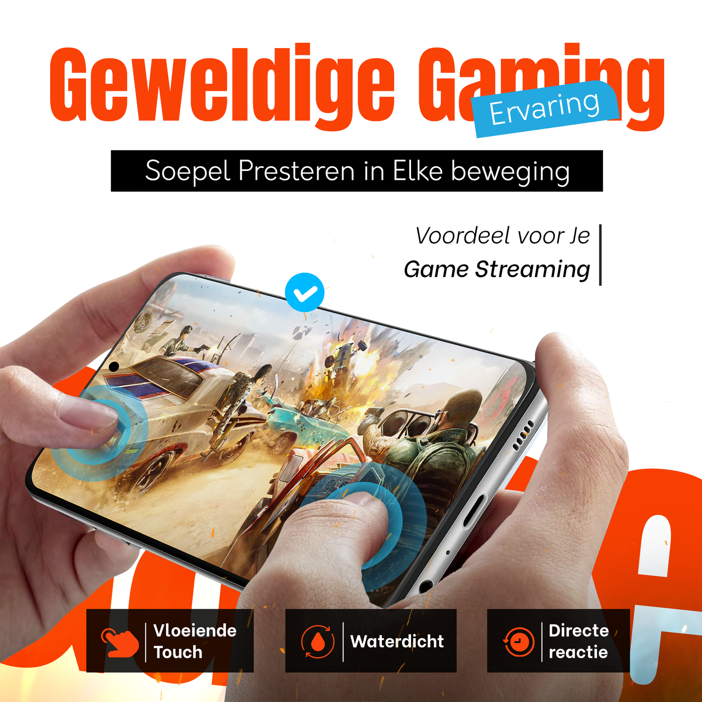 My Case Combo: Transparante Hoes met 2 Screenprotectors voor Samsung Galaxy A52 – Extra Veiligheid
