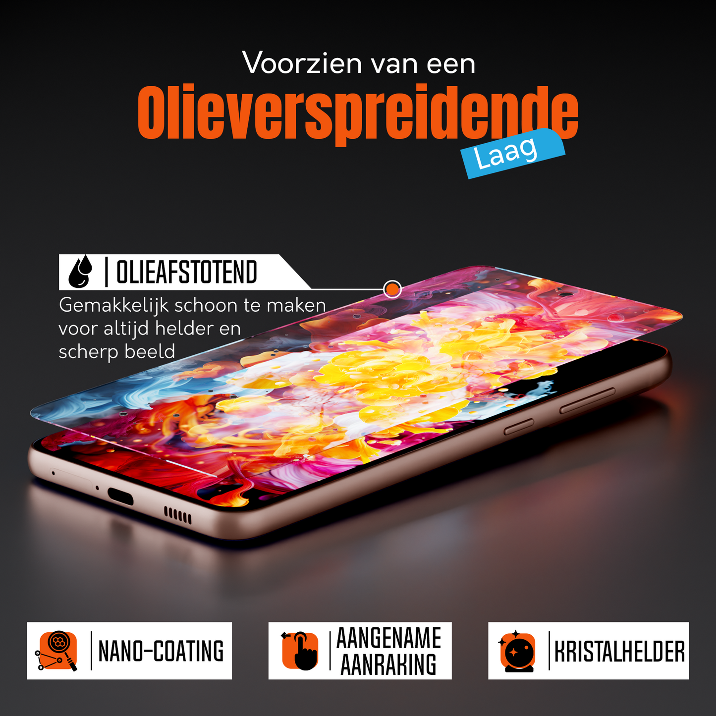 My Case 9H Gehard Glas Screenprotector voor Samsung Galaxy S21 Plus