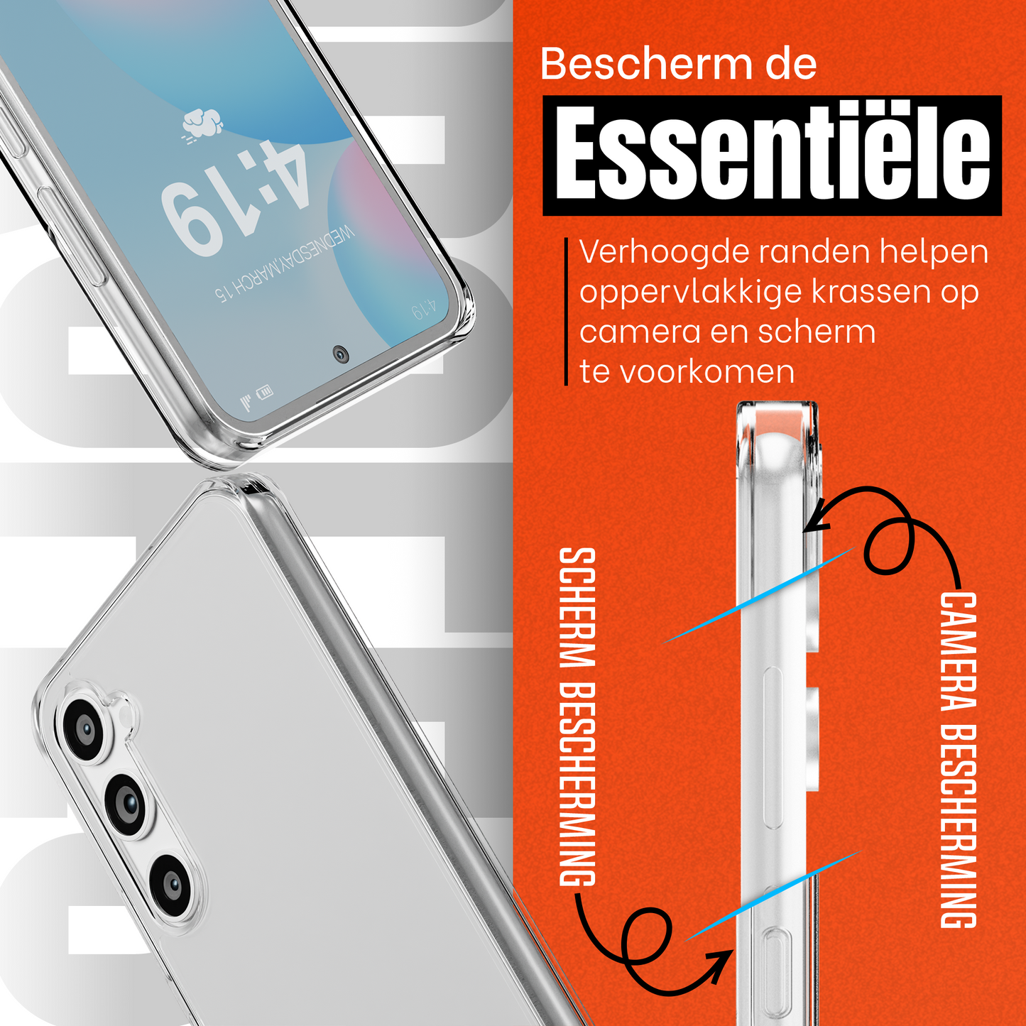 My Case Transparante Hoes voor Samsung Galaxy S24 FE – Langdurig Helder