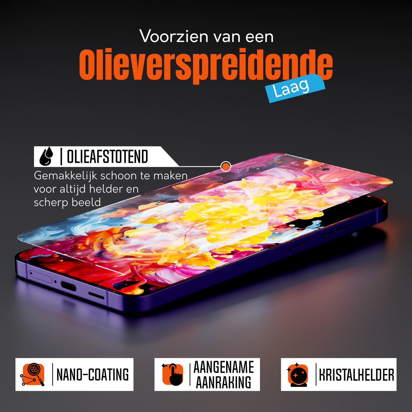 My Case 9H Gehard Glas Screenprotector voor Samsung Galaxy S24 Plus
