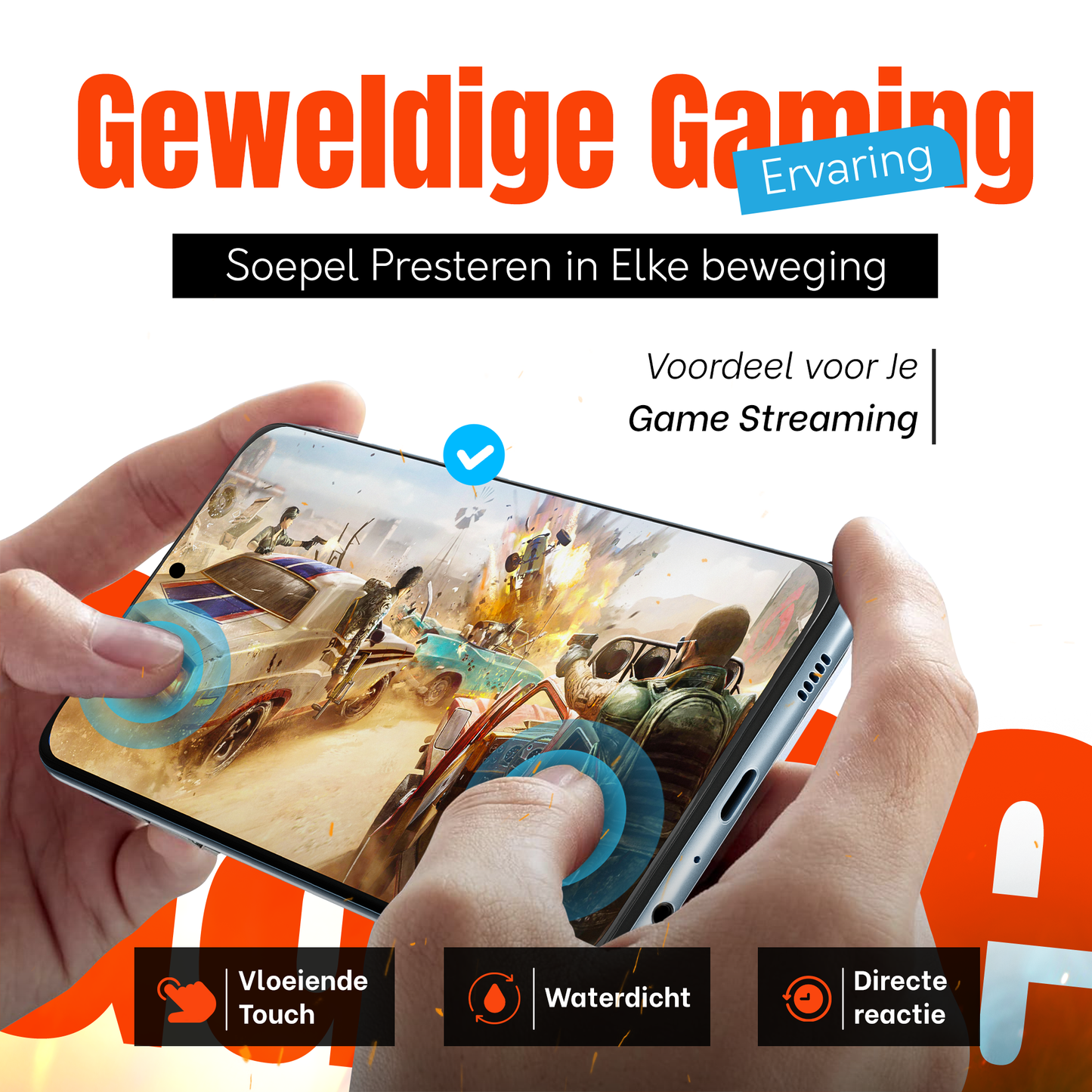 My Case Combo: Transparante Hoes met 2 Screenprotectors voor Samsung Galaxy A53 – Extra Veiligheid