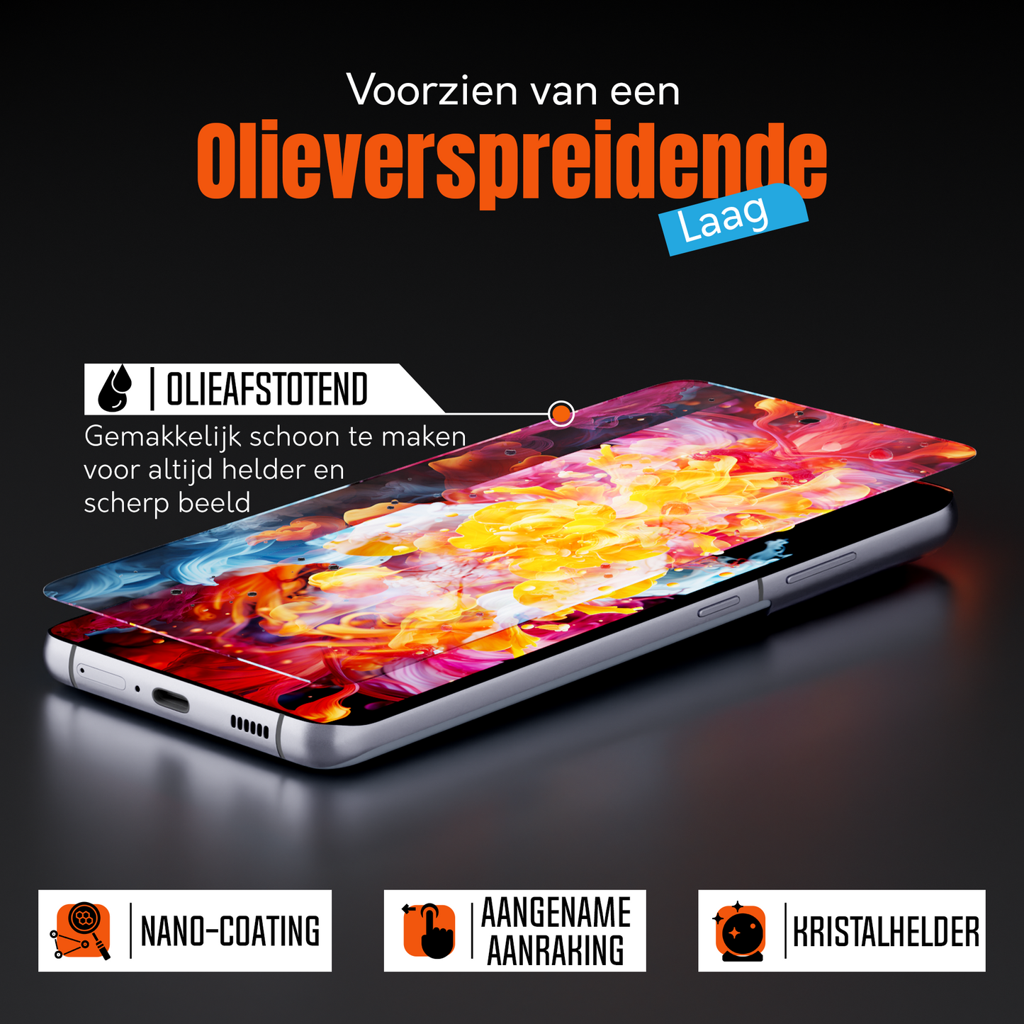 My Case 9H Gehard Glas Screenprotector voor Samsung Galaxy S21 Ultra