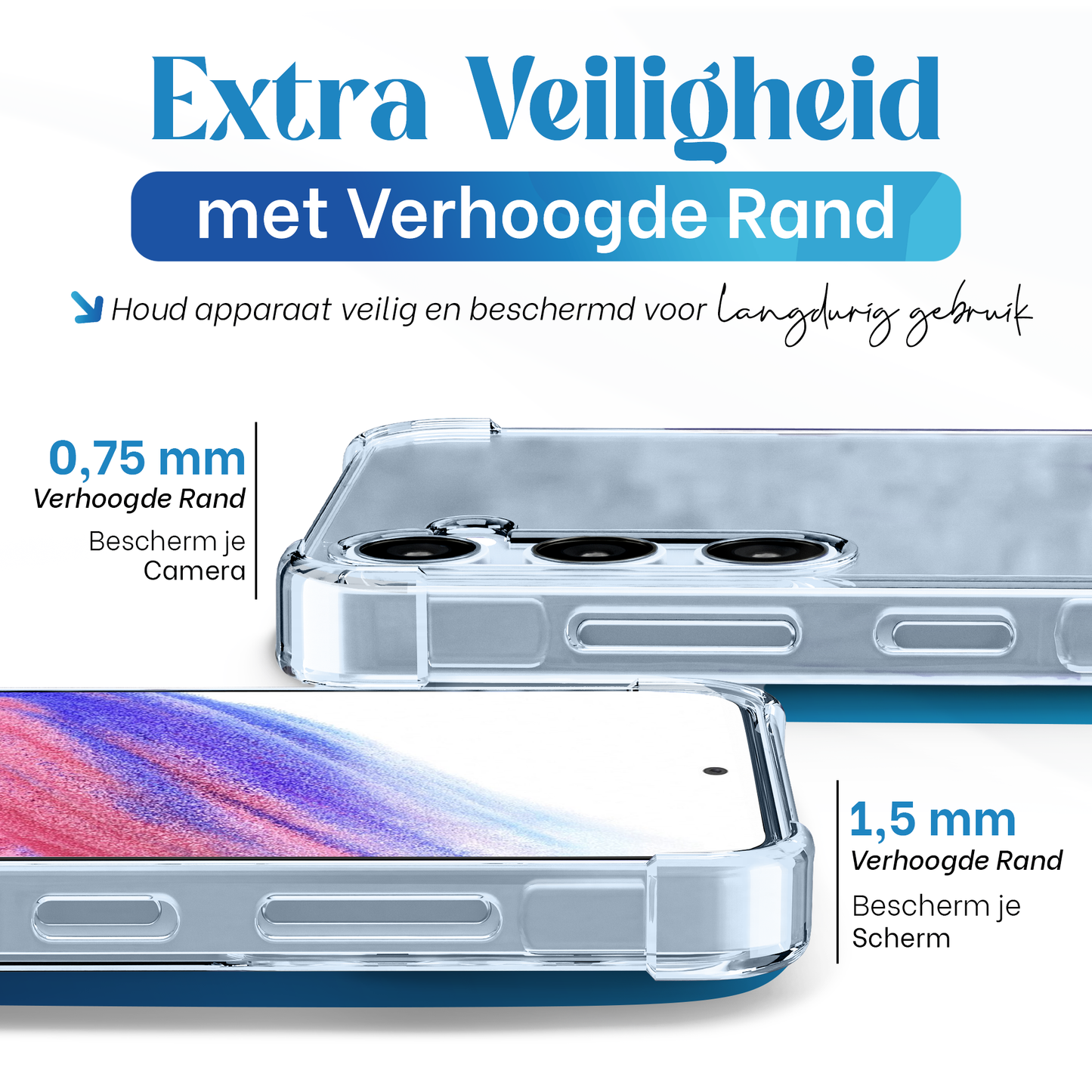 iTech Bumper Hoesje voor Samsung Galaxy A55 – Slank, Schokbestendig & Beschermend