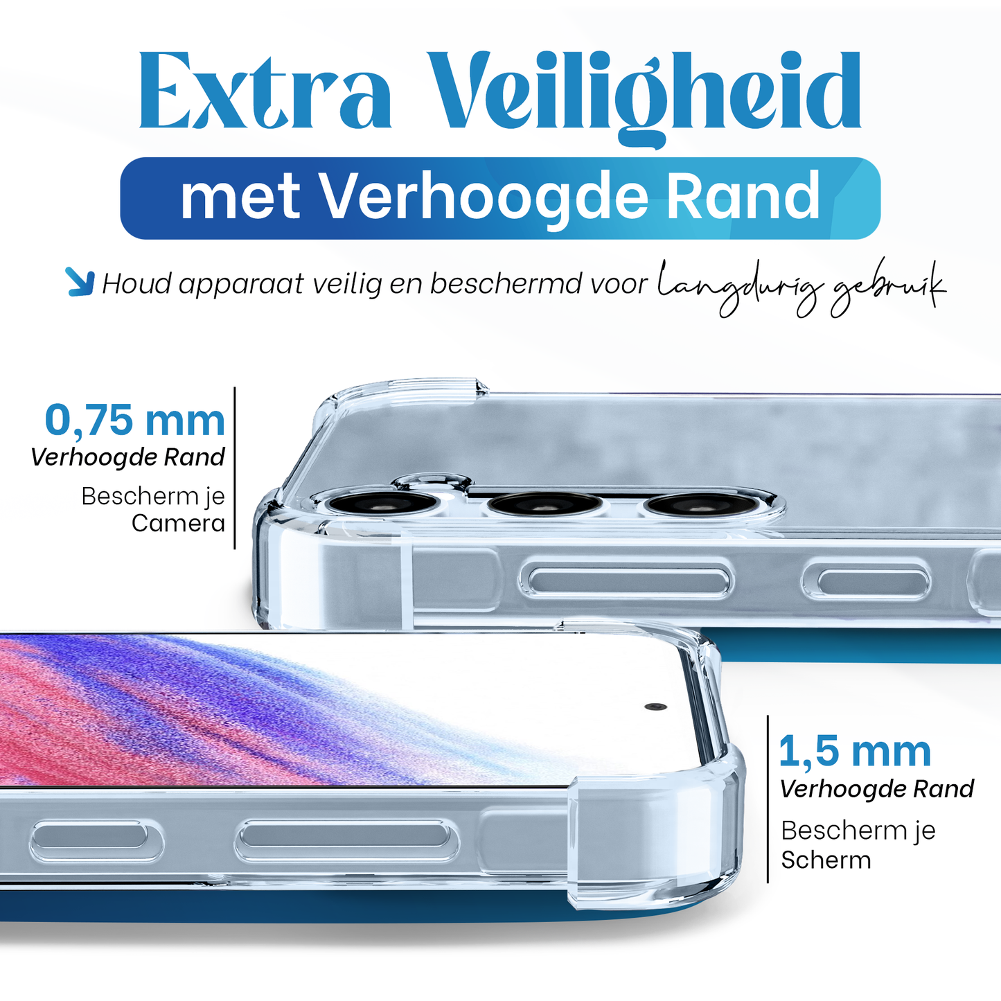 iTech Bumper Hoesje voor Samsung Galaxy A53 – Slank, Schokbestendig & Beschermend