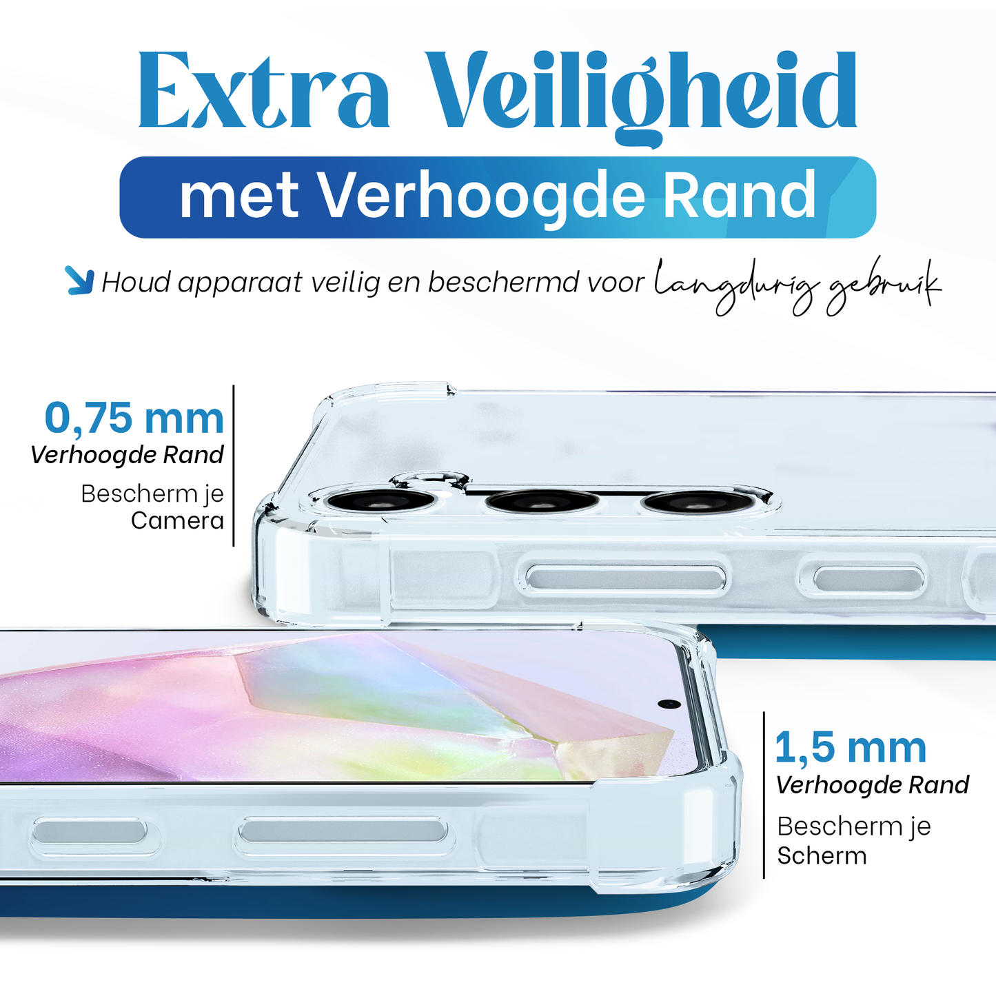 iTech Bumper Hoesje voor Samsung Galaxy A35 – Slank, Schokbestendig & Beschermend