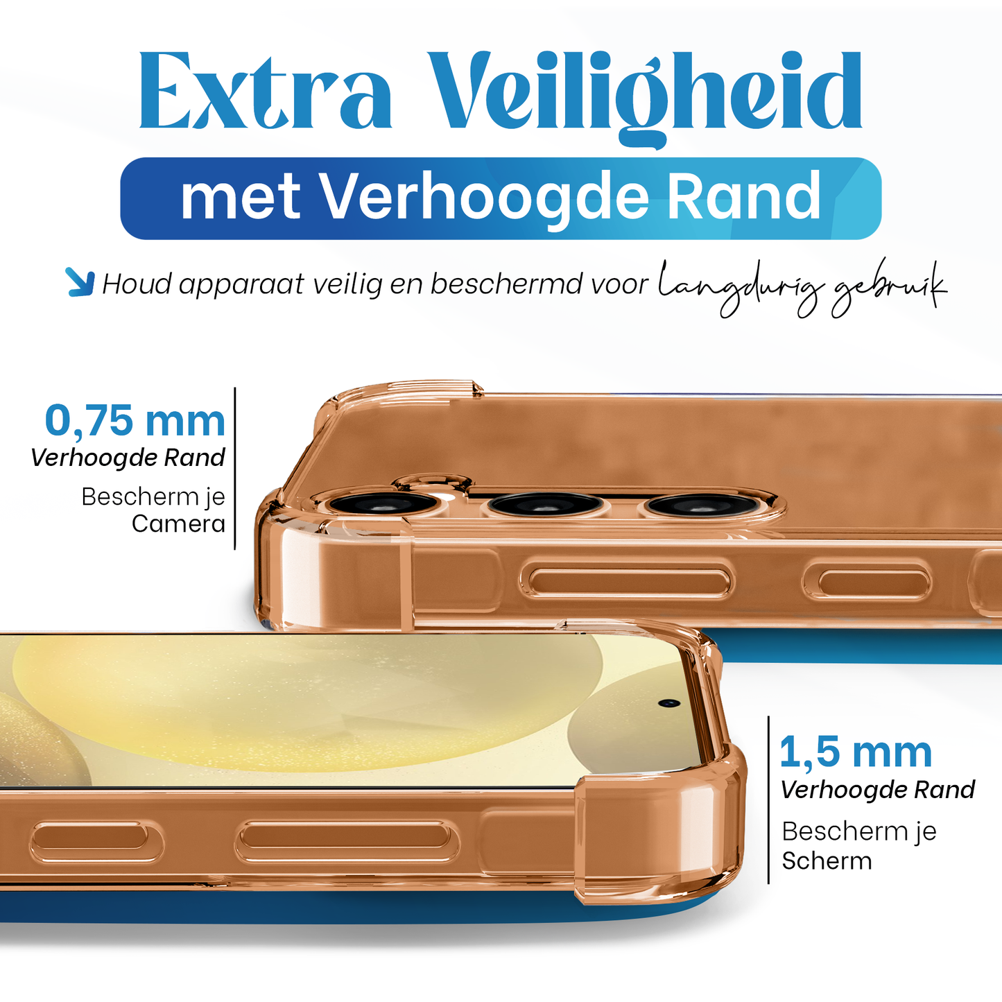 iTech Bumper Hoesje voor Samsung Galaxy S24/S25 – Slank, Schokbestendig & Beschermend