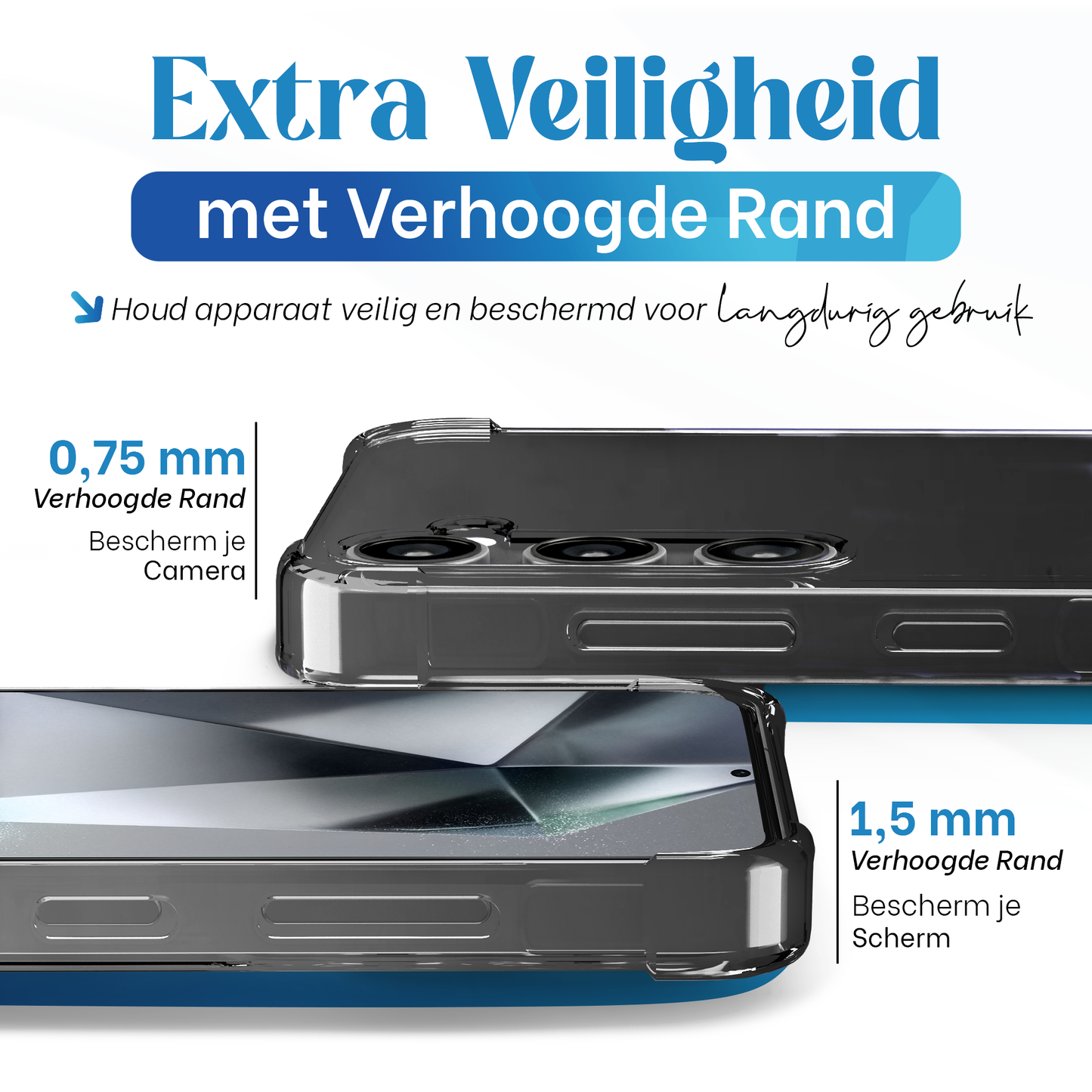 iTech Bumper Hoesje voor Samsung Galaxy S24 Ultra – Slank, Schokbestendig & Beschermend
