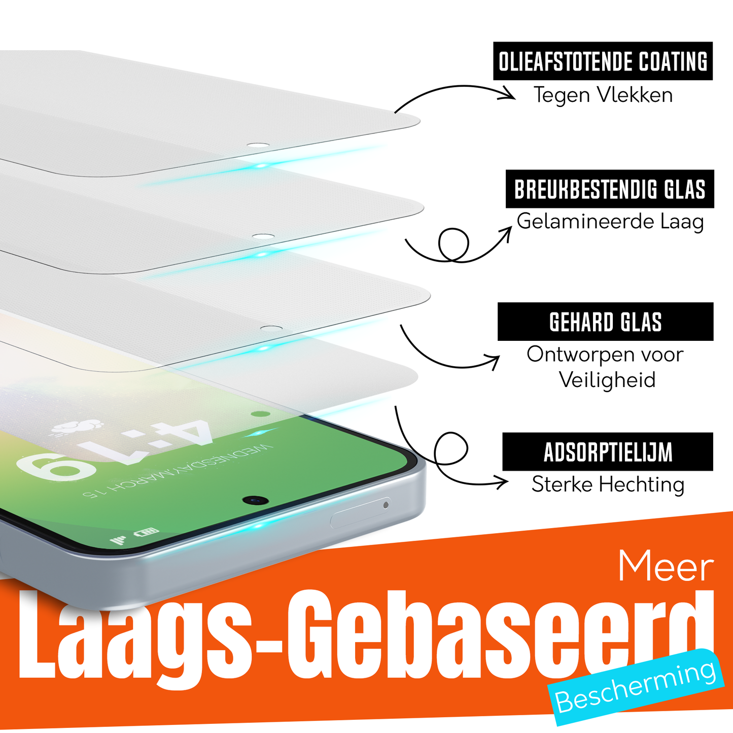 Samsung A56 Screenprotector – 2x Tempered Glass Beschermglas