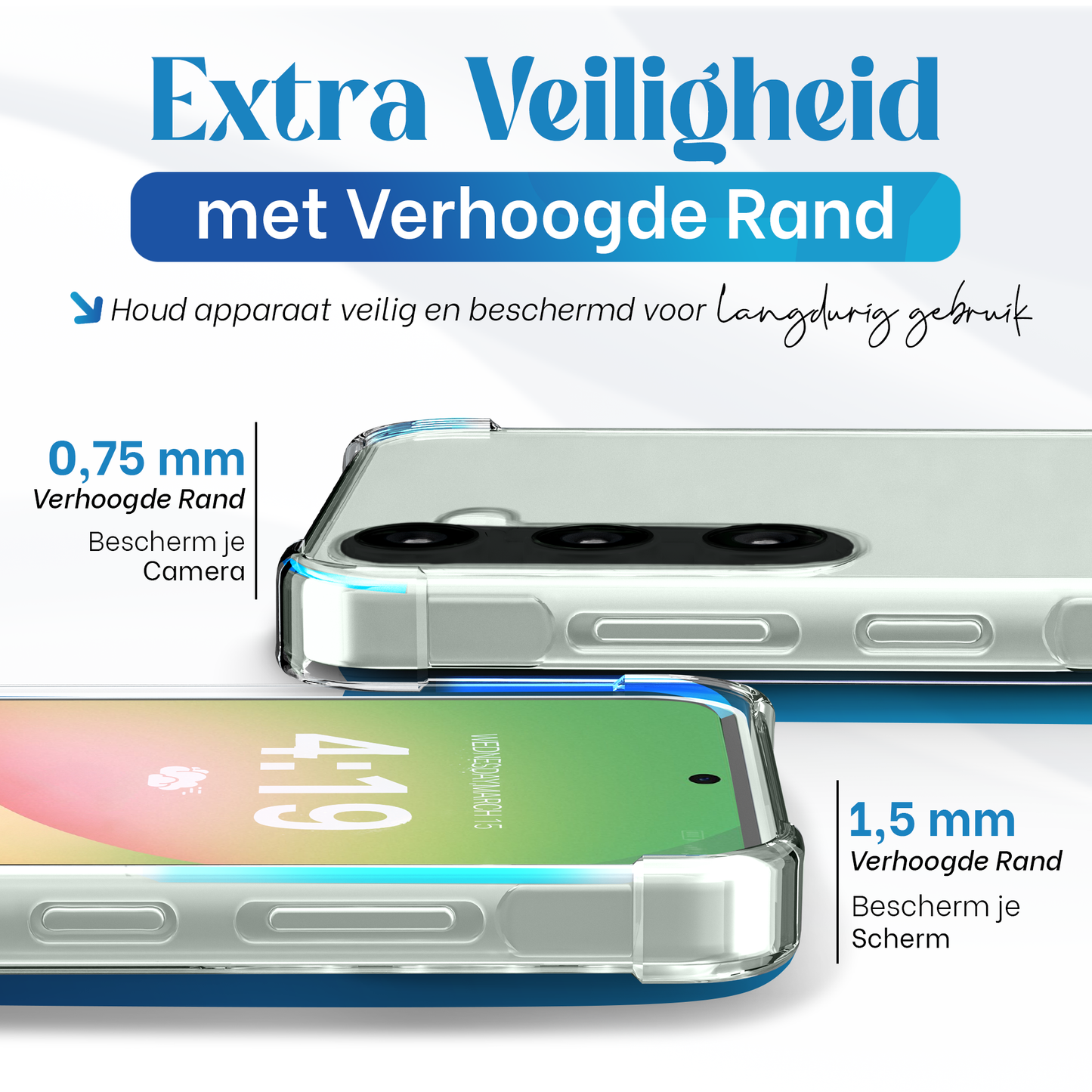 Samsung A56 Hoesje – Transparante Siliconen Shockproof Case