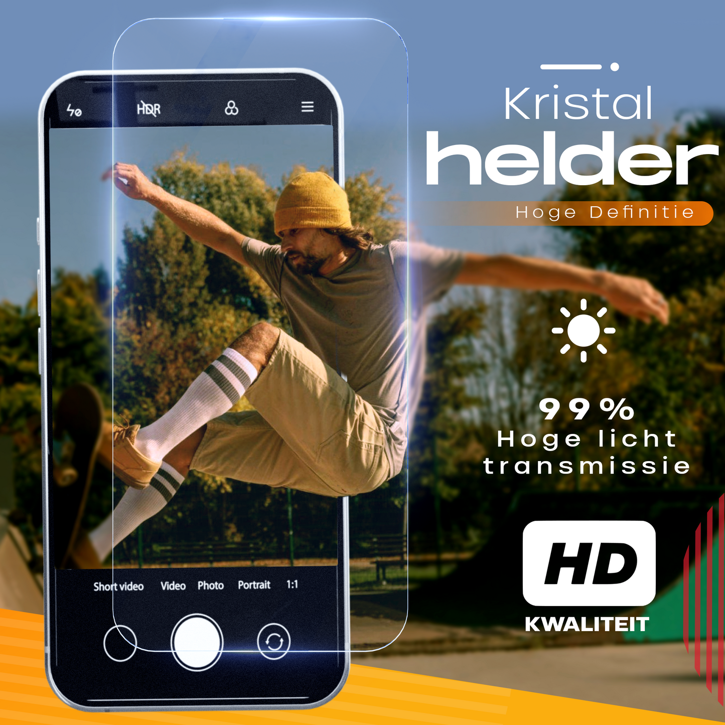 Solutionss4 Screenprotector voor iPhone 11/XR – Case Vriendelijk