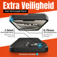 My Case Combo: Zwarte Siliconen Hoes met 2 Screenprotectors voor iPhone 15 Pro – Extra Veiligheid