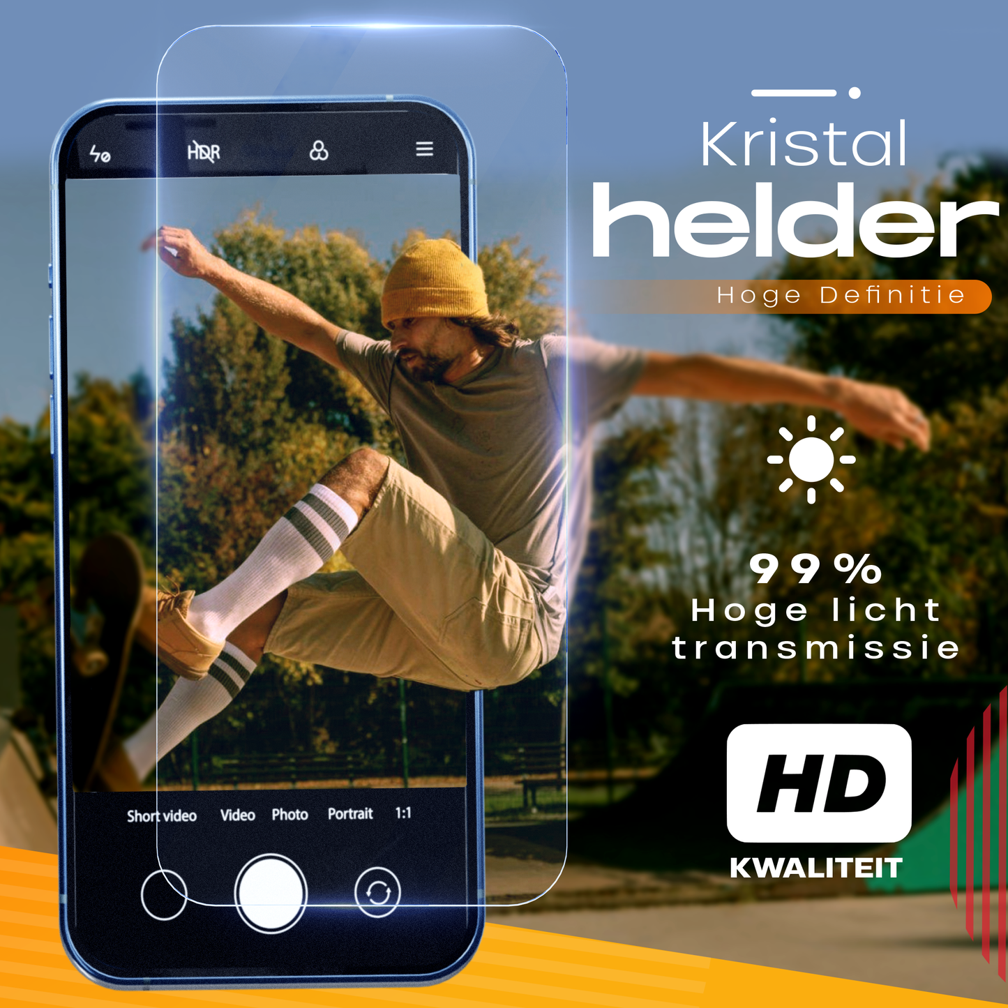 Solutionss4 Screenprotector voor iPhone 13 Pro Max – Case Vriendelijk