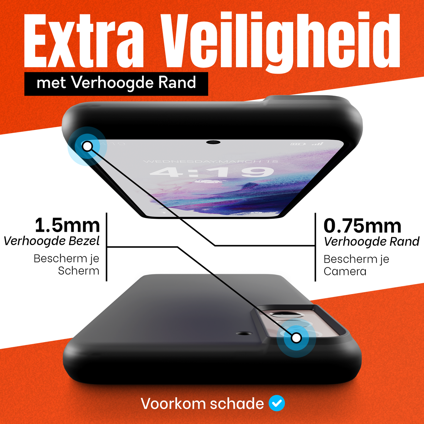 My Case Combo: Zwarte Siliconen Hoes met 2 Screenprotectors voor Samsung Galaxy S21 Plus – Extra Veiligheid