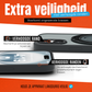 iPhone 16 Plus Hoesje – Shockproof MagSafe Case met 360° Ring Stand Zwart