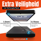 My Case Combo: Zwarte Siliconen Hoes met 2 Screenprotectors voor Samsung Galaxy S25 Ultra – Extra Veiligheid
