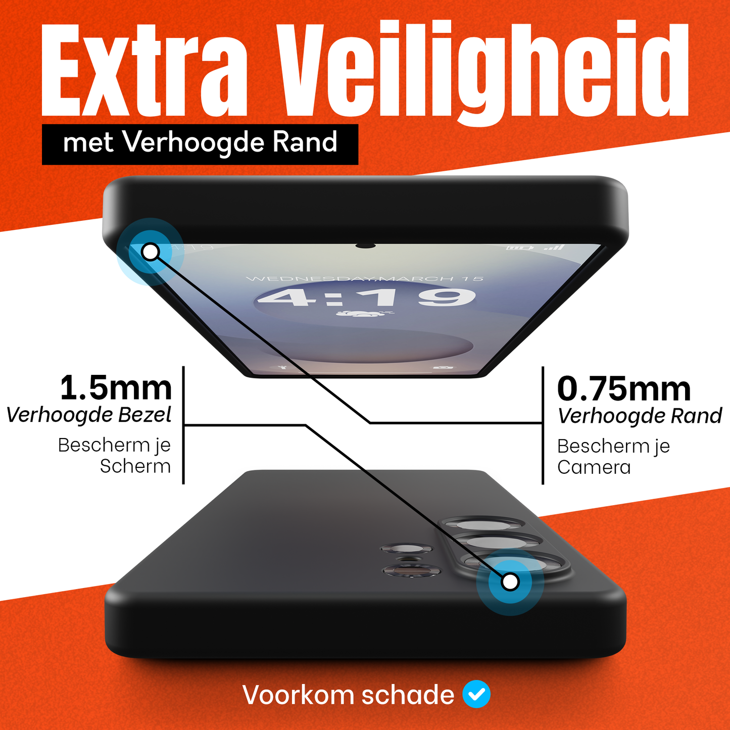My Case Combo: Zwarte Siliconen Hoes met 2 Screenprotectors voor Samsung Galaxy S25 Ultra – Extra Veiligheid