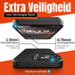 My Case Combo: Zwarte Siliconen Hoes met 2 Screenprotectors voor iPhone 16 Pro Max – Extra Veiligheid