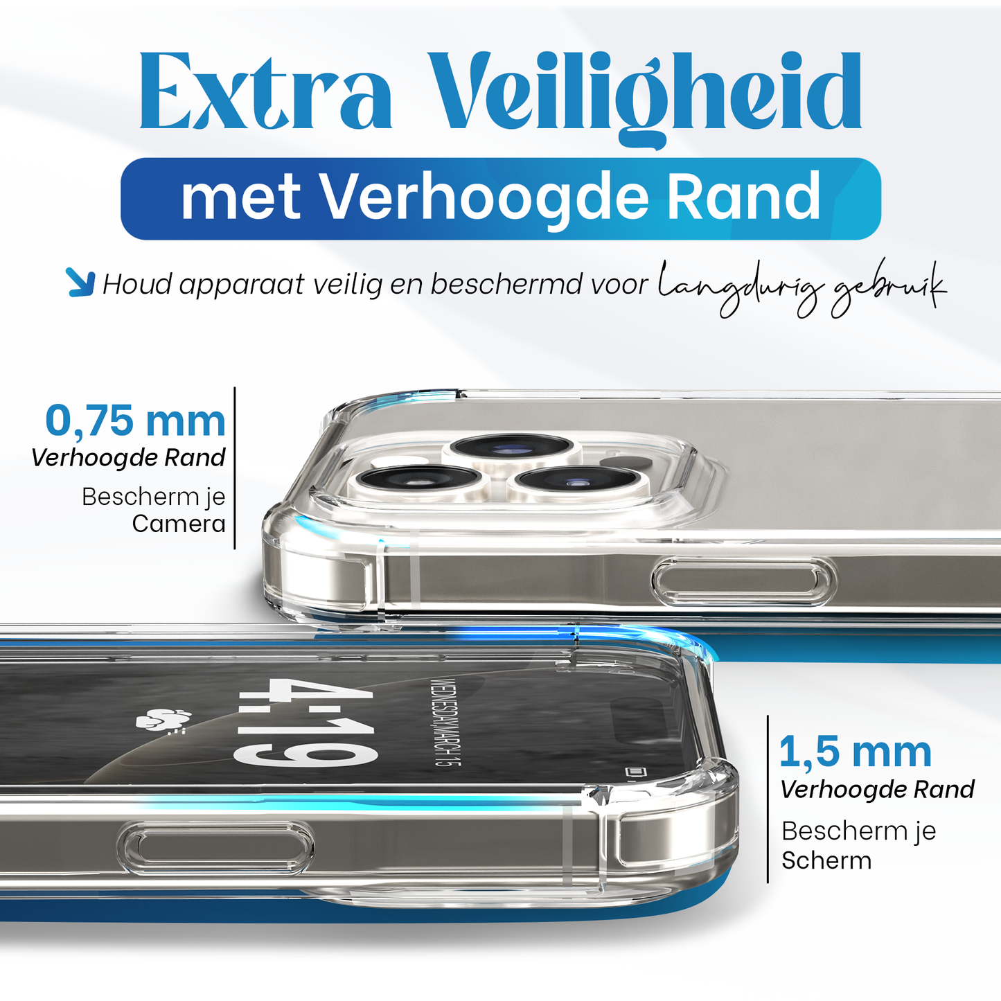 iTech Bumper Hoesje voor iPhone 16 Pro Max – Slank, Schokbestendig & Beschermend