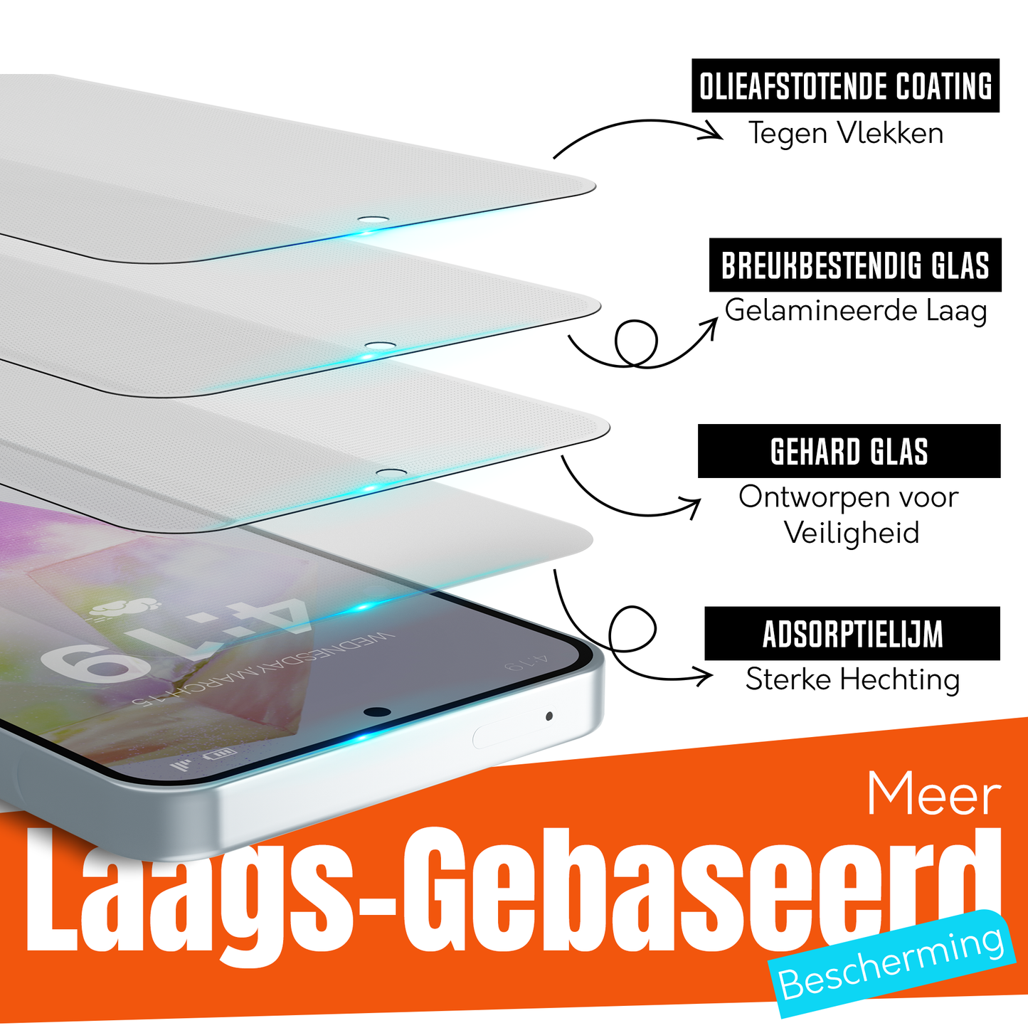 My Case 9H Gehard Glas Screenprotector voor Samsung Galaxy A35