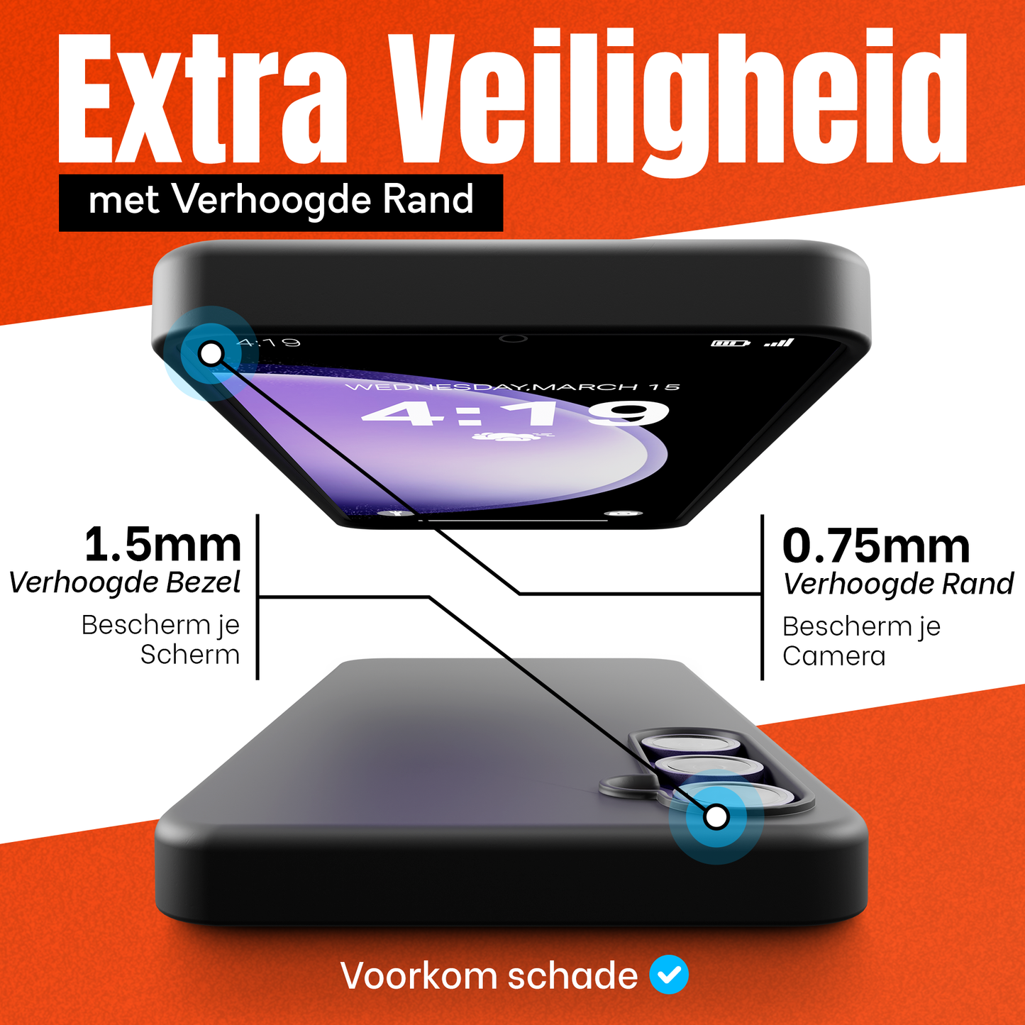 My Case Combo: Zwarte Siliconen Hoes met 2 Screenprotectors voor Samsung Galaxy S23 Plus – Extra Veiligheid