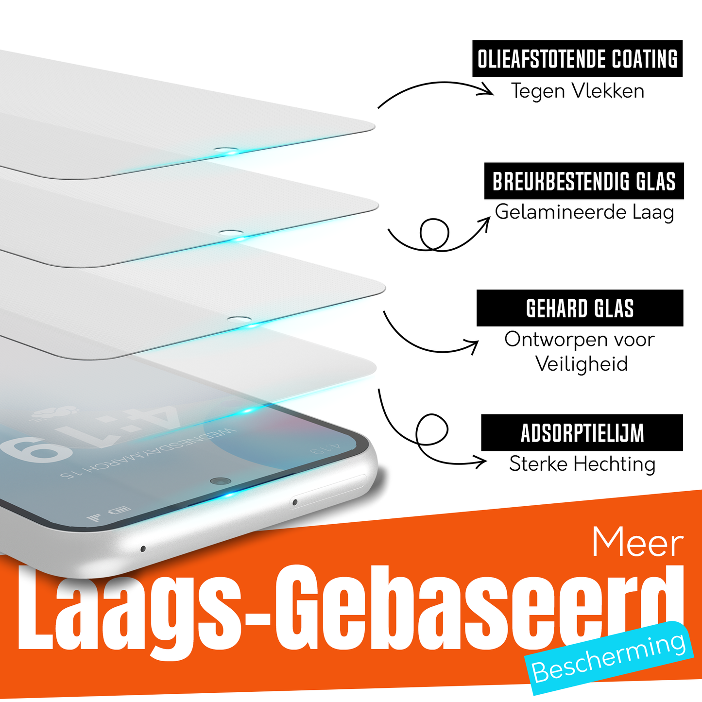My Case 9H Gehard Glas Screenprotector voor Samsung Galaxy S24 FE