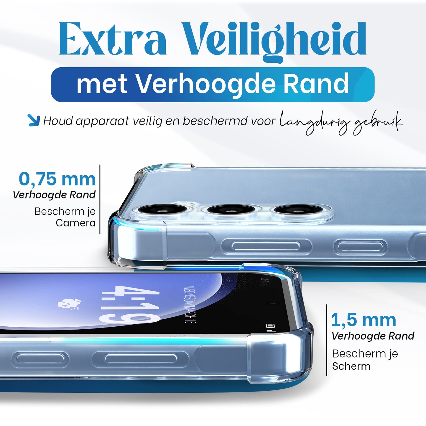 iTech Bumper Hoesje voor Samsung Galaxy S23 FE – Slank, Schokbestendig & Beschermend
