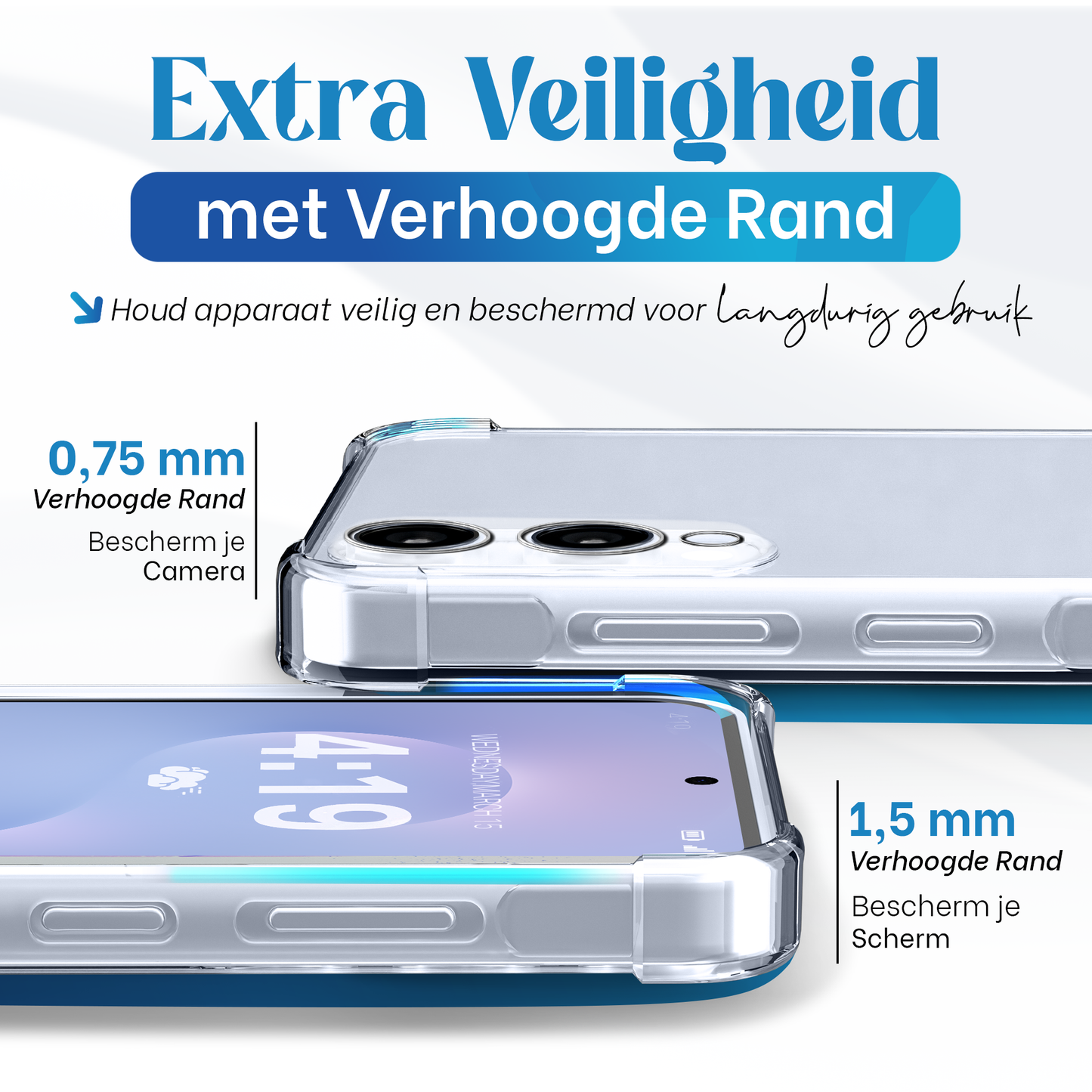 iTech Bumper Hoesje voor Samsung Galaxy S25 Edge – Slank, Schokbestendig & Beschermend